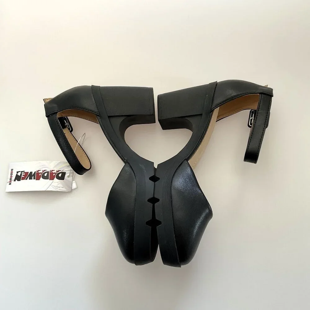 DADAWEN CHUNKY HEELS PLATFORM SHOES
